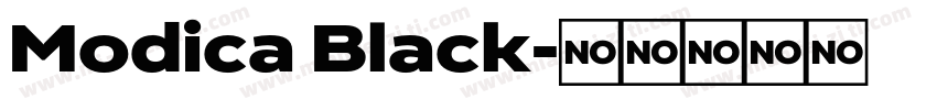 Modica Black字体转换